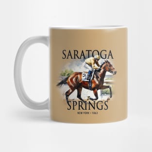 Saratoga Springs Horse Racing Mug